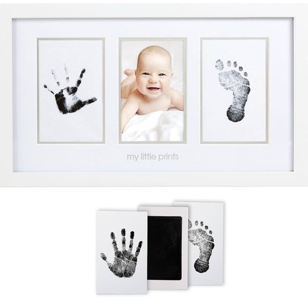 Pearhead White Babyprints Photo Frame - New in Box, never opened